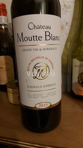 Burdeos Bordeaux superior Château Moutte Blanc 2015