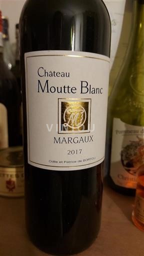 Burdeos Margaux Château Moutte Blanc 2017