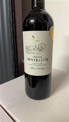 Burdeos Castillon-costas-de-burdeos Château Fontbaude Sélection Vieilles Vignes 2017