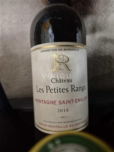 Bordéus Montagne-saint-émilion Château Les Petites Ranga 2018