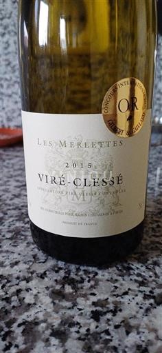 Bourgondië Viré-Clessé Maison Chausseron Les Merlettes 2015