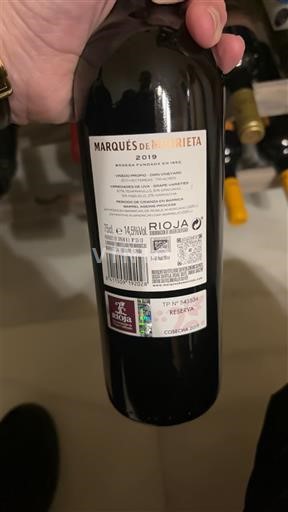 La Rioja Rioja Marqués De Murrieta Reserva 2019