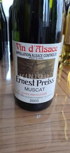 Alsace Ernest Preiss Particulière 2003