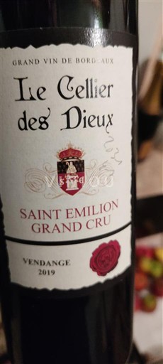 Bordeaux Saint-Émilion Grand Cru Grand Cru Le Cellier Des Dieux 2019