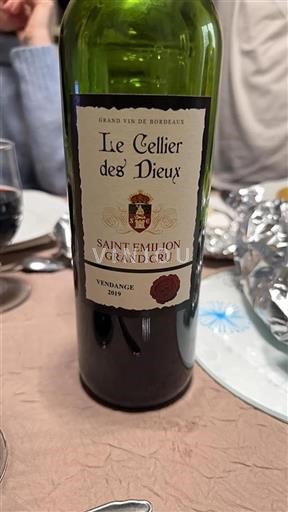 Bordeaux Saint-Émilion Grand Cru Grand Cru Le Cellier Des Dieux 2019