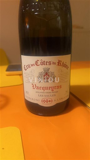 Thung lũng Rhône Vacqueyras Vignerons De L'enclave Les Saules 2023