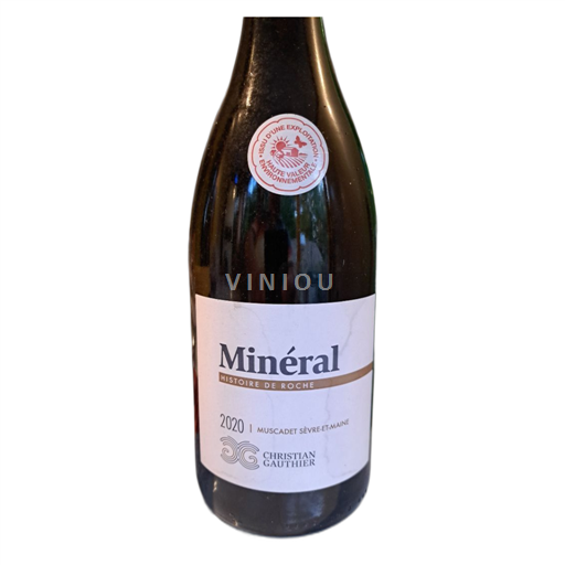 Vin Blanc sec Minéral Domaine Christian Gauthier 2020 France Vallée de la Loire Muscadet-sèvre-et-maine AOC