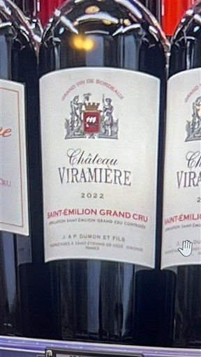 Bordeaux Saint-Émilion Grand Cru Grand Cru Château Viramiere 2022