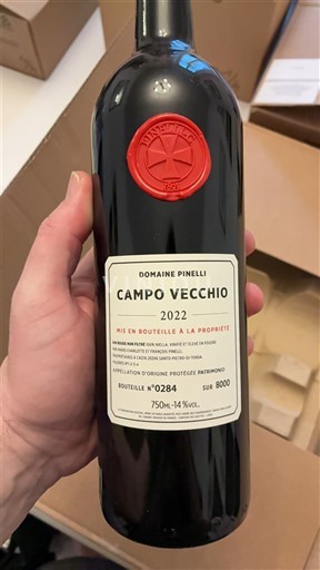 Korsika Patrimonio Domaine Pinelli Campo Vecchio 2022