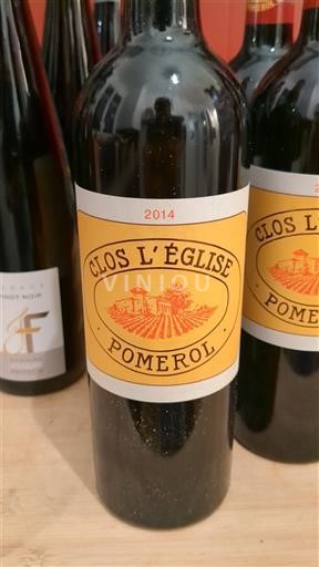 Bordeaux Pomerol Clos L'église 2014