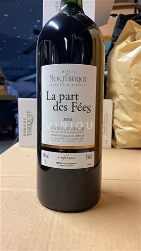 Bordeaux Côtes-de-bourg Château Monteberiot La part des Fées 2016