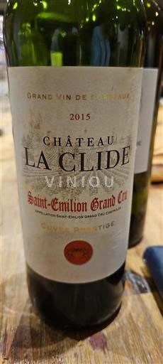 Bordéus Saint-Émilion Grand Cru Grand Cru Château La Clide Prestige 2015