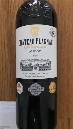 Bordeaux Médoc Château Plagnac 2020