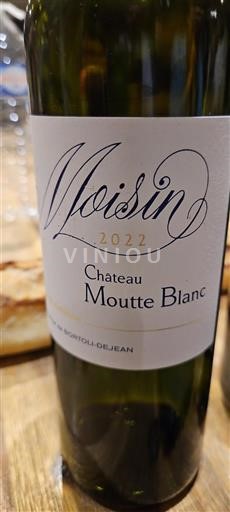 Burdeos Bordeaux Château Moutte Blanc Voisin 2022