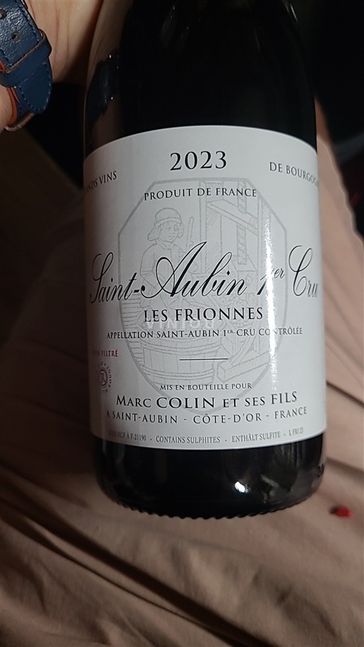 Borgoña San Aubin Premier Cru Marc Colin Et Ses Fils Les Frionnes 2023