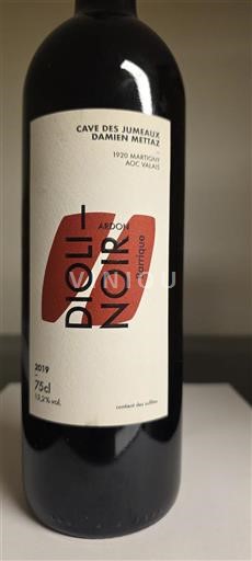Valais Ikke specificeret Cave Des Jumeaux Damien Metraz Ardon Barrique 2019