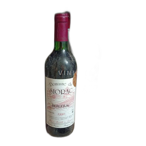 Vin Rouge sec Domaine Siorac 1990 France Sud-Ouest Bergerac AOC
