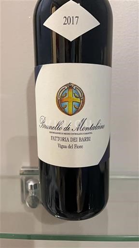 Tuscan Wines Brunello di Montalcino Fattoria Dei Barbi Vigna del Fiore 2017