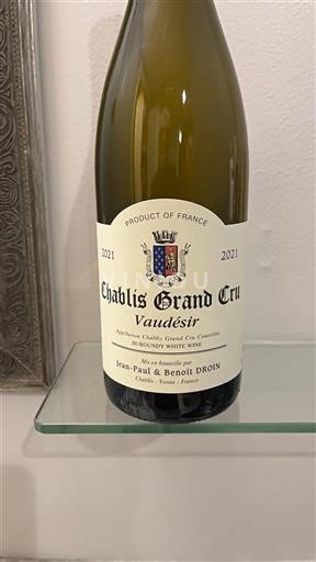 Burgundi Chablis Grand Cru Grand Cru Benoît Droin Vaudesir 2021