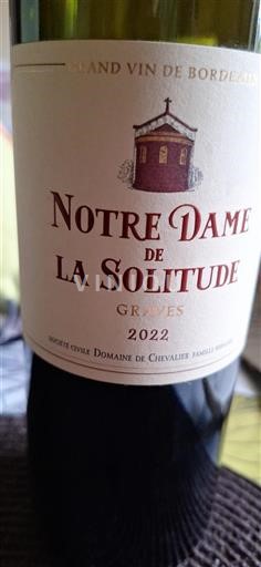 Burdeos Graves Domaine Chevalier Notre Dame de la Solitude 2022