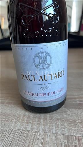 Vallée du Rhône Châteauneuf-du-pape Domaine Paul Autard 1998