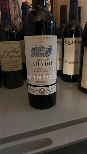Bordeaux Côtes de Bourg Château Labadie 2002