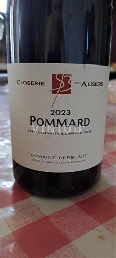Burgundija Pommard Domaine Gerbeaut Closerie des Alisiers 2023