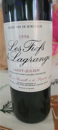 Bordeaux Saint-Julien La Grange Les Fiefs de Lagrange 1996