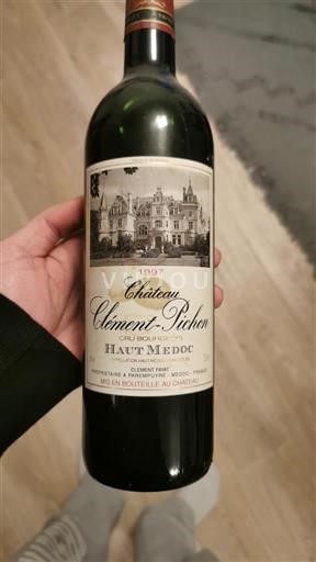 Bordeaux Haut-Médoc Cru Bourgeois Château Clémentpichon 1997
