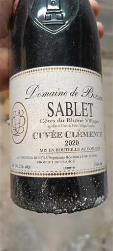 Rhônen laakso Côtes-du-rhône-villages Domaine Boissan Clémence 2020