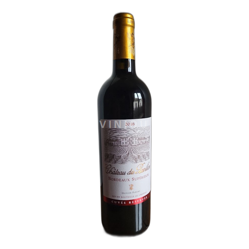 Vin Rouge sec Cuvée Réservée Château Pavillon 2016 France Bordeaux Bordeaux supérieur AOC