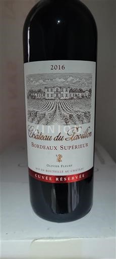 Bordeaux Bordeaux Supérieur Château Pavillon Réservée 2016