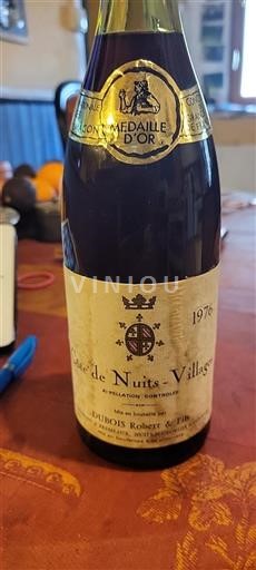 Burgundija Côte de Nuits Villages Dubois Robert & Fils 1976