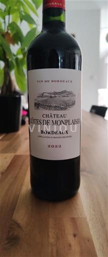 Bordeaux Château Côtes De Monplaisir 2022