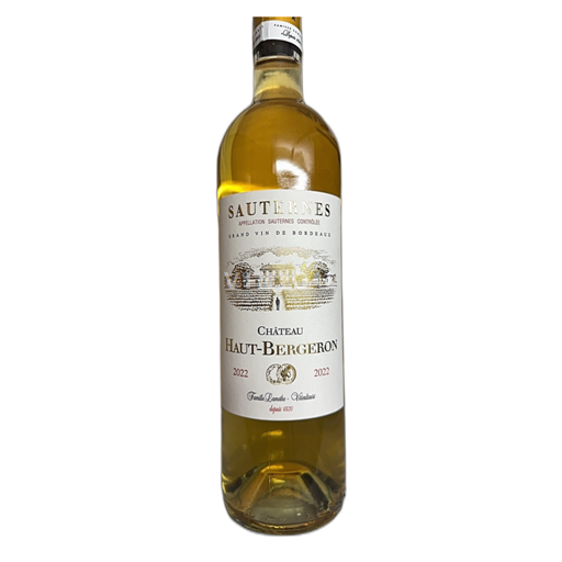 Bordeaux Sauternes Château Haut Bergeron 2022