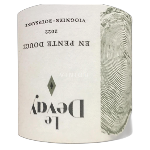 Vin Blanc demi-sec En pente douce Domaine Devay 2022 France Alpes et pays Rhodaniens Collines rhodaniennes IGP