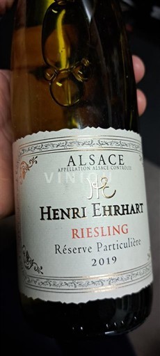 Alsace Henri Ehrhart Réserve Particulière 2019