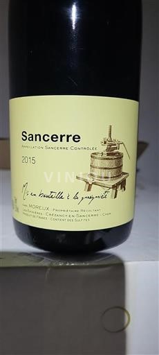 Vallée de la Loire Sancerre Earl Moreux 2015