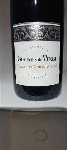 Vallée du Rhône Beaumes de Venise Domaine Des Garances Pommand 2014