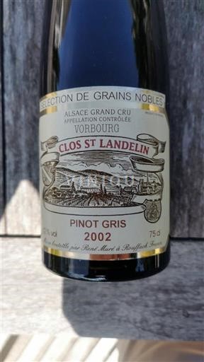 Alsazia Non specificato Grand Cru Clos St Landelin Sélection de Grains Nobles Pinot Gris 2002