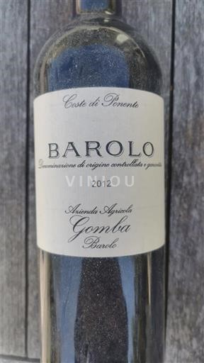Piamonte Barolo Azienda Agricola Gomba Coste di Ponente 2012