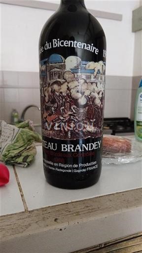 Bordeaux Château Brandey du Bicentenaire 1986
