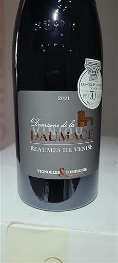 Vin Rouge sec Domaine La daumace 2021 France Vallée du Rhône Beaumes de Venise AOC