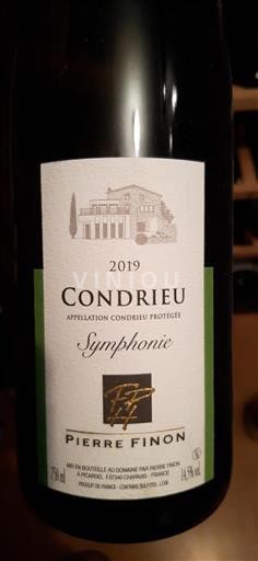 Valle del Rodano Condrieu Pierre Finon Symphonie 2019