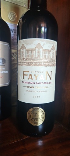 Bordeaux Puisseguin-Saint-Émilion Château Fayan Tradition 2022