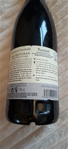 Rhônen laakso Vacqueyras Domaine Carobelle 2017