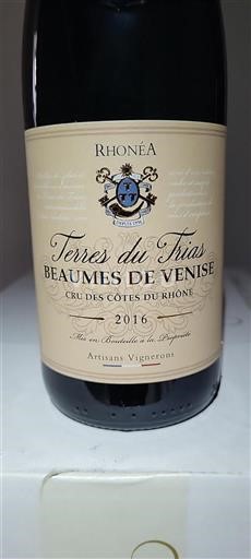 Rhônedalen Beaumes de Venise Rhoneas Terres du Trias 2016