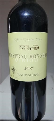 Bordeaux Haut-Médoc Château Bonneau 2007
