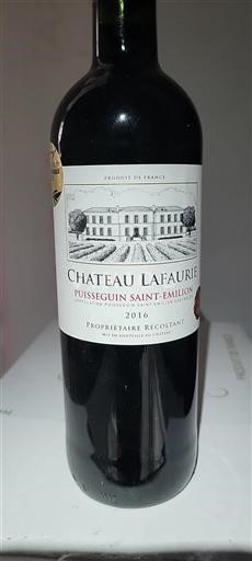 Bordeaux Puisseguin-saint-émilion Château Laffaurie 2016