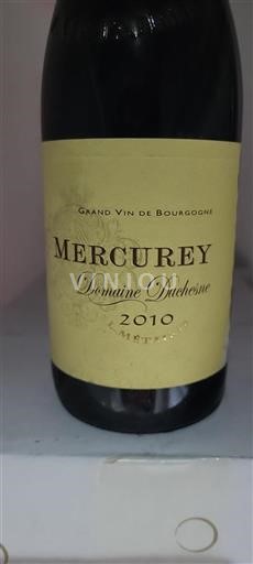 Bourgogne Mercurey Domaine Duchesne 2010